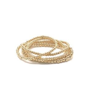 Gold beaded bracelet